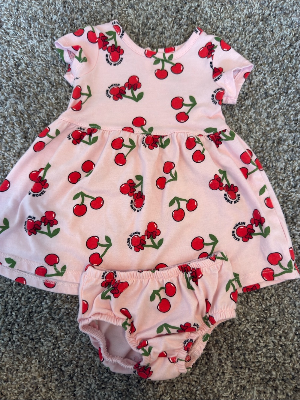 Disney Minnie Mouse cherry dress with bloomers